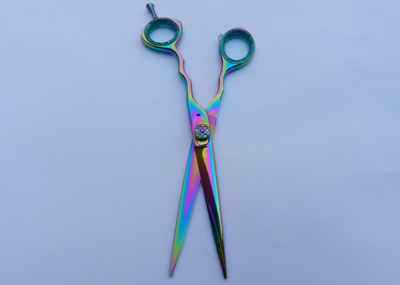 Professional Hair Cutting Titanium Salon Scissors Barber Shears Hairdressing Stainless Steel Scissors Quality